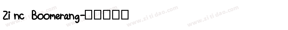 Zinc Boomerang字体转换